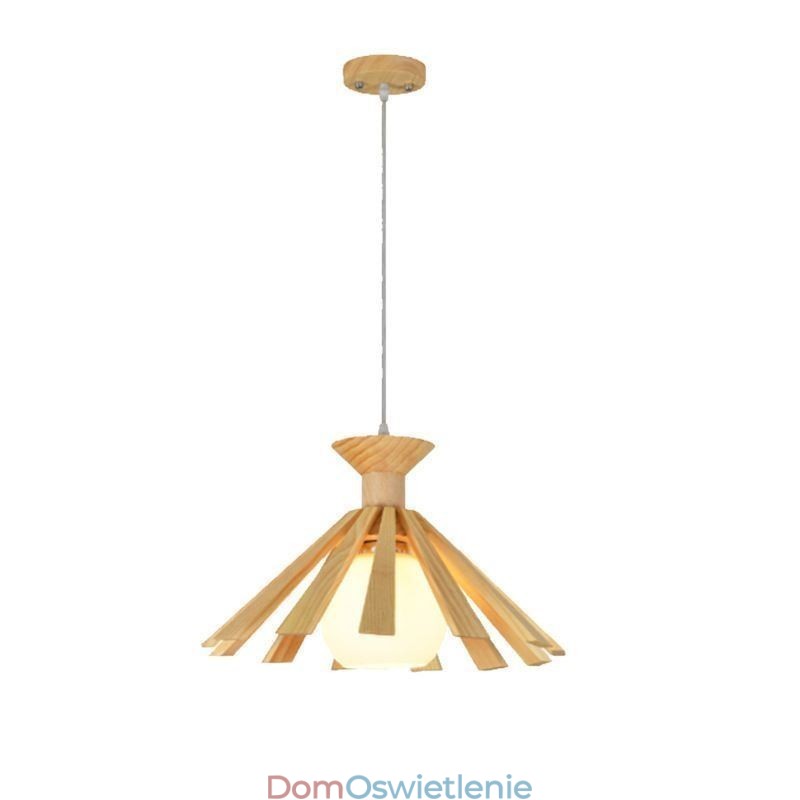 Prosty styl Drewniana lampa wisząca