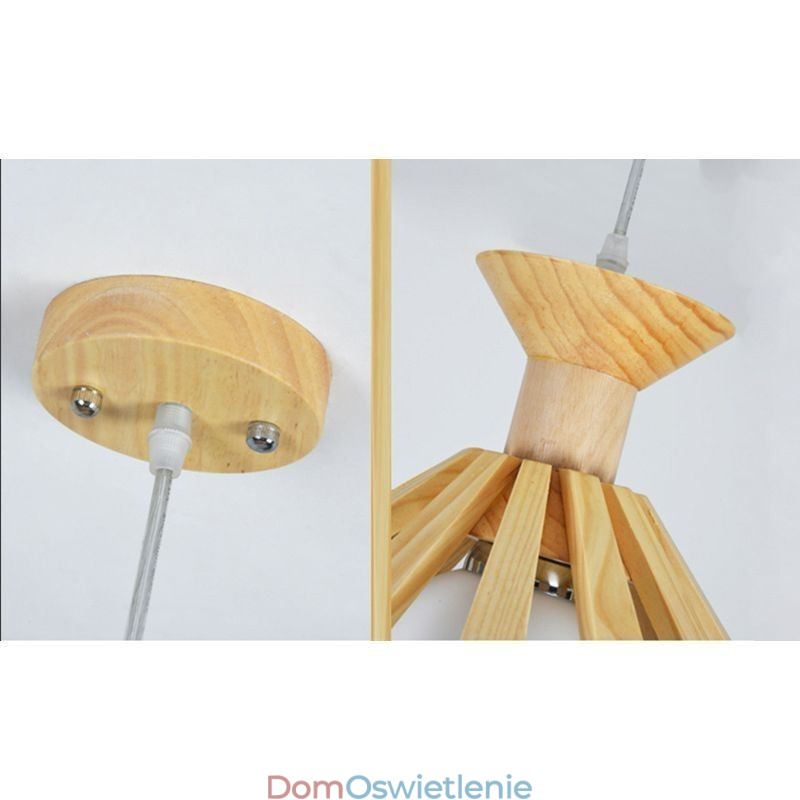 Prosty styl Drewniana lampa wisząca
