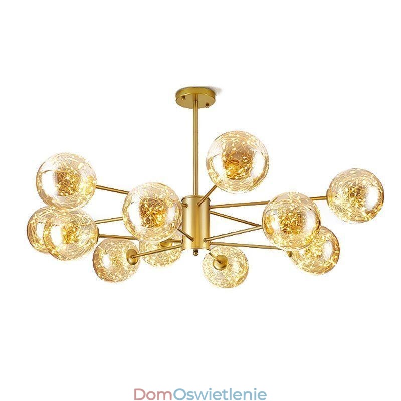 Magiczna fasolka wisząca lampa w stylu nordyckim szklana kula gipsówka wisząca lampa
