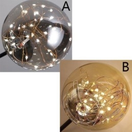 Magiczna fasolka wisząca lampa w stylu nordyckim szklana kula gipsówka wisząca lampa