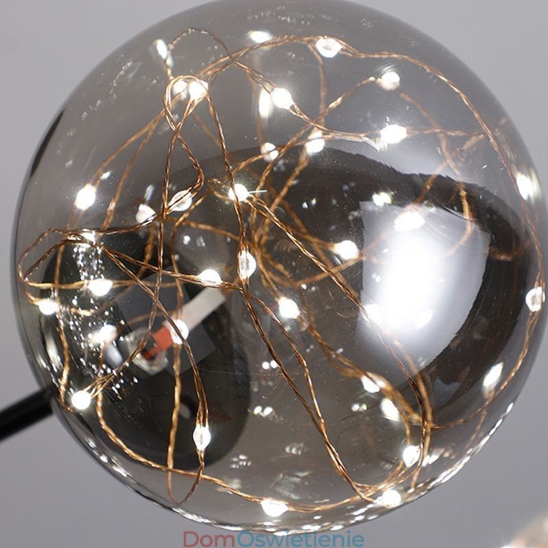 Magiczna fasolka wisząca lampa w stylu nordyckim szklana kula gipsówka wisząca lampa