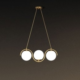 Nowoczesna szklana kula wisząca lampa minimalistyczna