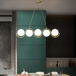 Nowoczesna szklana kula wisząca lampa minimalistyczna