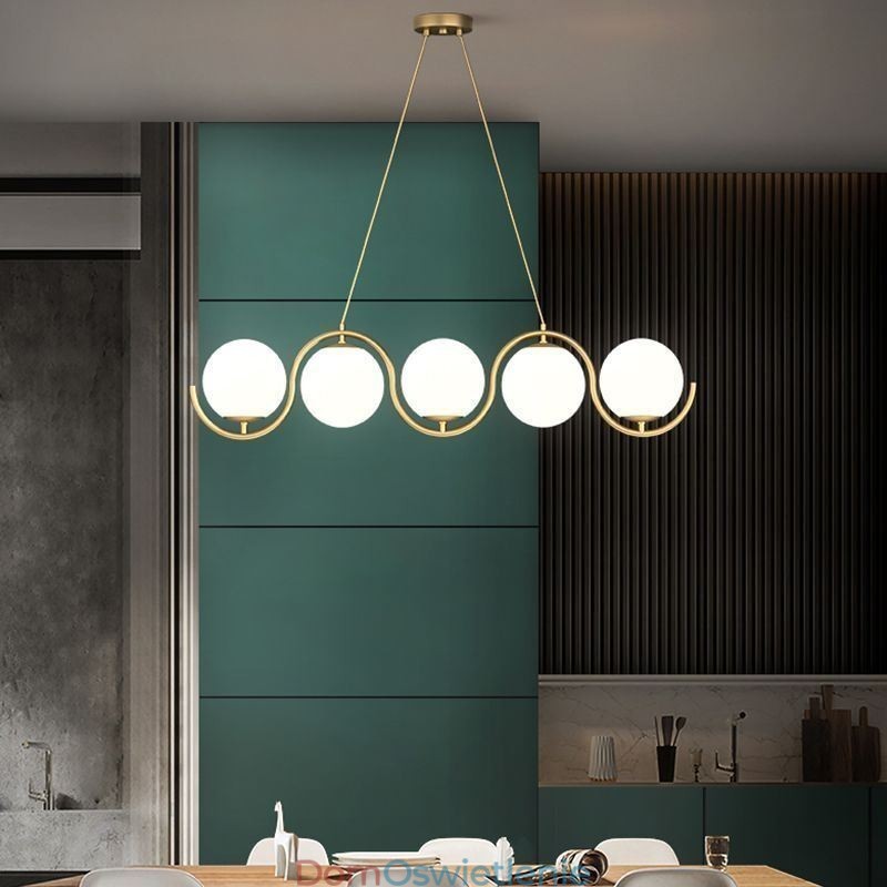 Nowoczesna szklana kula wisząca lampa minimalistyczna