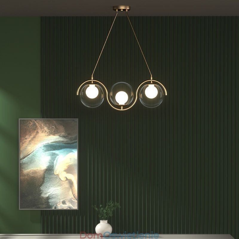 Nowoczesna szklana kula wisząca lampa minimalistyczna