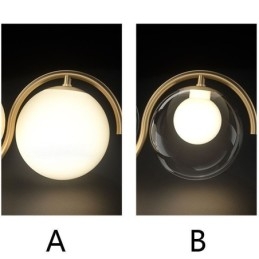 Nowoczesna szklana kula wisząca lampa minimalistyczna
