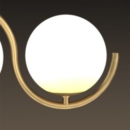Nowoczesna szklana kula wisząca lampa minimalistyczna