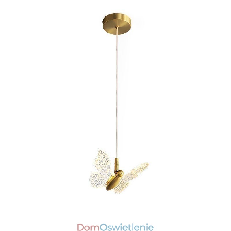 Wisząca lampa akrylowa motyl sufitowa oprawa świetlna