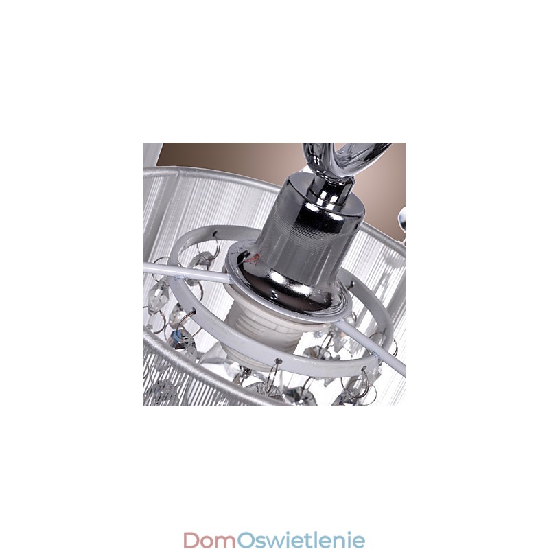 Nowoczesny współczesny kryształowy chromowany metalowy żyrandol