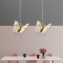 Wisząca lampa akrylowa motyl sufitowa oprawa świetlna