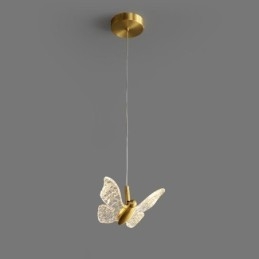 Wisząca lampa akrylowa motyl sufitowa oprawa świetlna