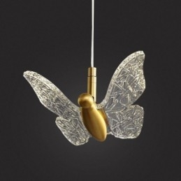 Wisząca lampa akrylowa motyl sufitowa oprawa świetlna