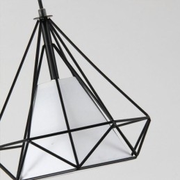 Wisząca lampa w kształcie diamentu, nowoczesna minimalistyczna dekoracyjna oprawa świetlna