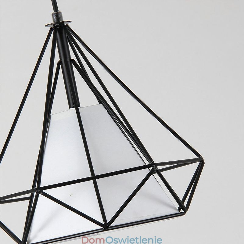 Wisząca lampa w kształcie diamentu, nowoczesna minimalistyczna dekoracyjna oprawa świetlna