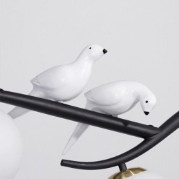 Nowoczesna minimalistyczna lampa wisząca z gałęzi, 4 lampy, dekoracyjna lampa