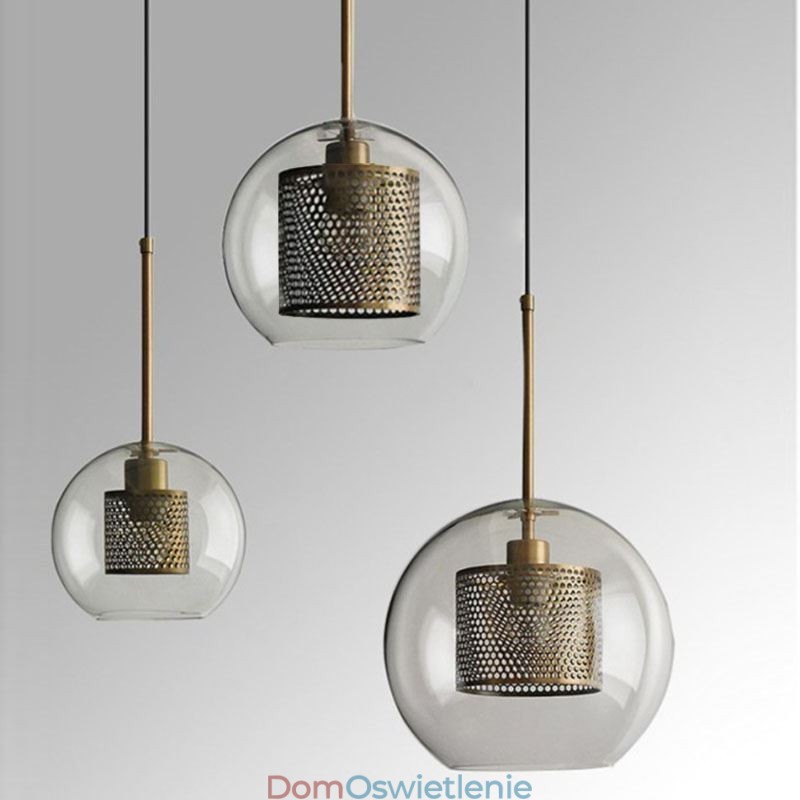 Minimalistyczna szklana lampa wisząca z 3 światłami, lampa sufitowa, wyspa