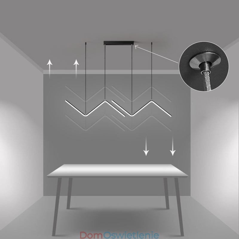 Wisząca lampa minimalistyczna dekoracyjna oprawa świetlna