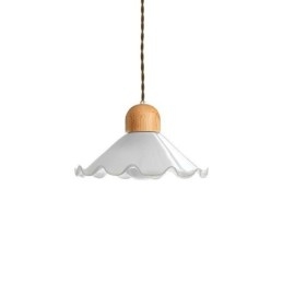Nowoczesna lampa wisząca ze szkła koronkowego, pojedyncza lampa wisząca