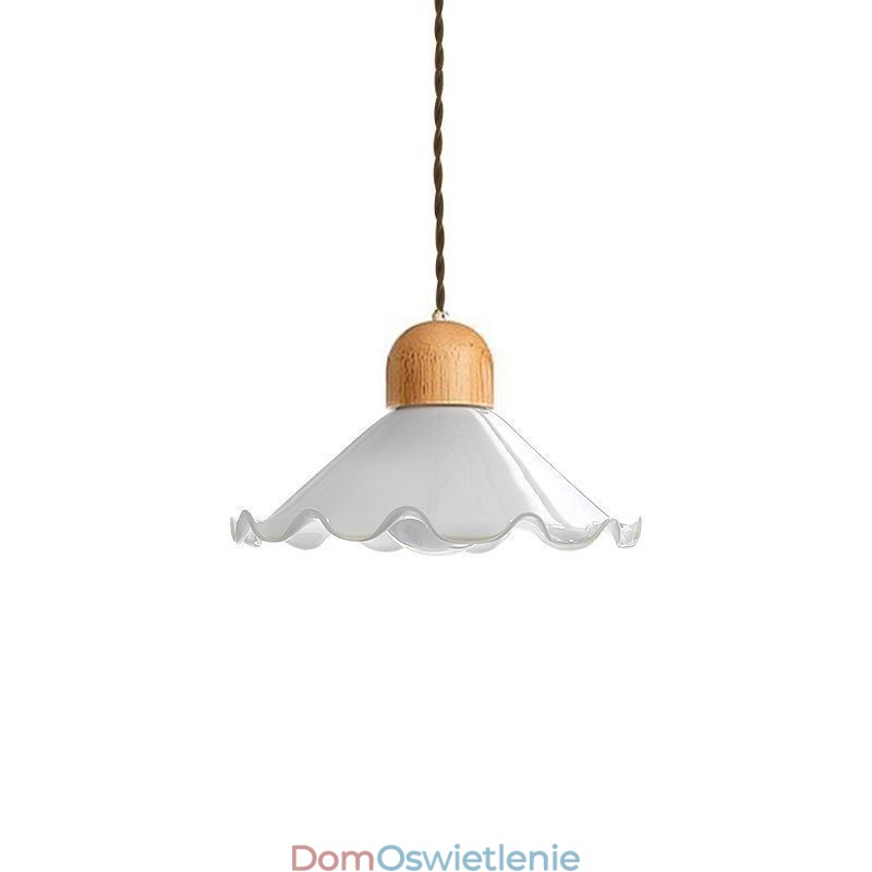 Nowoczesna lampa wisząca ze szkła koronkowego, pojedyncza lampa wisząca