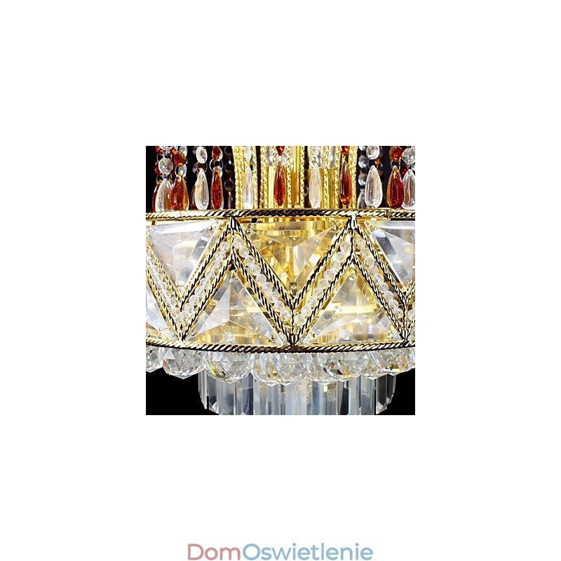 Tradycyjny klasyczny kryształowy żyrandol metalowy