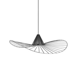 Żelazna lampa wisząca Prosta lampa w kształcie kapelusza ze słomy 1 światło