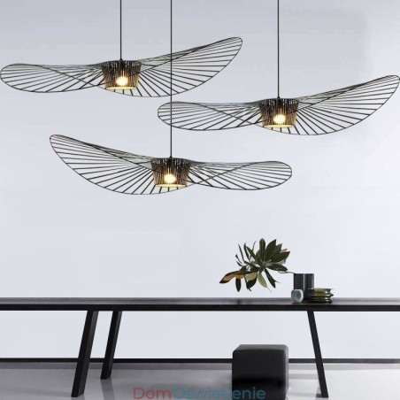 Żelazna lampa wisząca słomkowy kapelusz lampa 1 światło Żelazna lampa wisząca słomkowy kapelusz lampa 1 światło