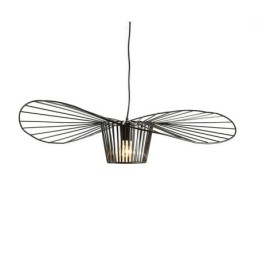 Żelazna lampa wisząca słomkowy kapelusz lampa 1 światło