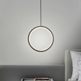 Minimalistyczna lampa wisząca w kształcie pierścienia, dekoracyjna lampa sufitowa