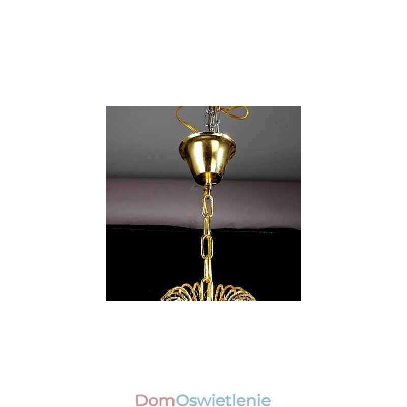 Tradycyjny klasyczny kryształowy żyrandol metalowy