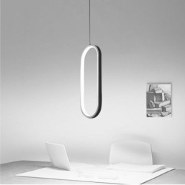Owalna lampa wisząca akrylowa dekoracyjna oprawa świetlna