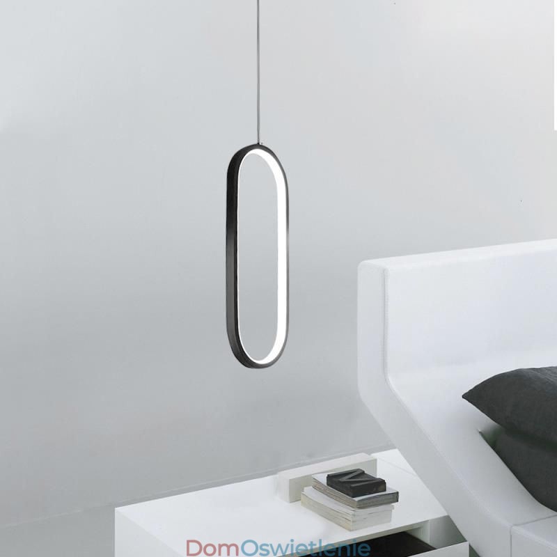 Owalna lampa wisząca akrylowa dekoracyjna oprawa świetlna