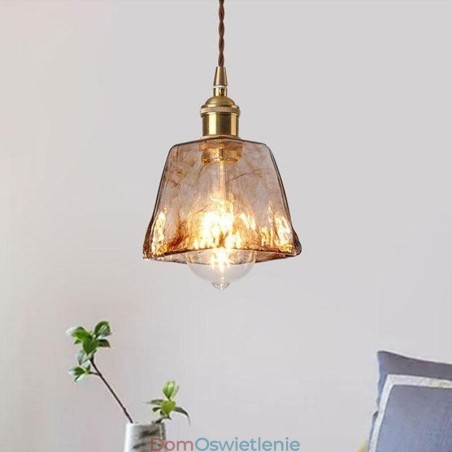 Unikalna Mini Szklana Lampa Wisząca W Stylu Japońskim Bursztynowy Kolor Dekoracyjne Oświetlenie Unikalna Mini Szklana Lampa Wisząca W Stylu Japońskim Bursztynowy Kolor Dekoracyjne Oświetlenie