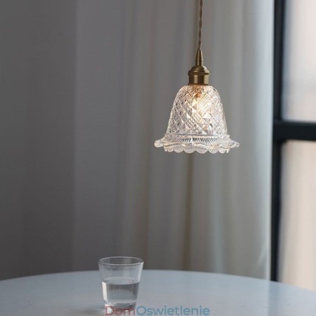 Nowoczesna lampa wisząca ze szkła kwiatowego 1 światło dekoracyjne oprawa świetlna Nowoczesna lampa wisząca ze szkła kwiatowego 1 światło dekoracyjne oprawa świetlna