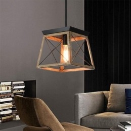 Wisząca lampa w stylu vintage z pojedynczym światłem