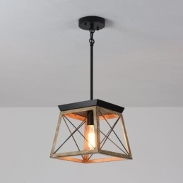 Wisząca lampa w stylu vintage z pojedynczym światłem