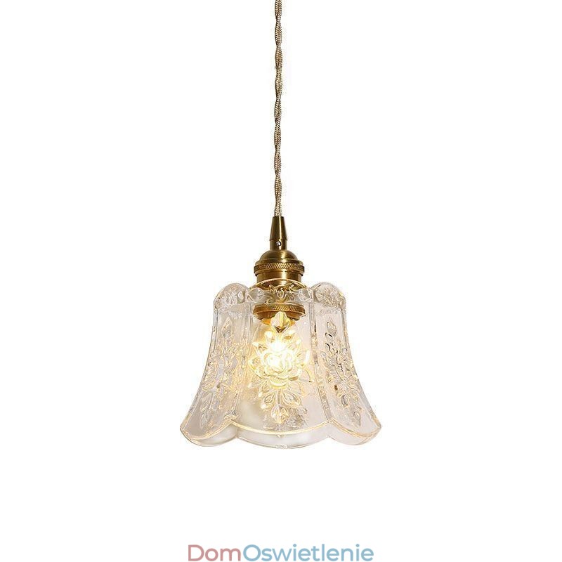 Lampa wisząca kwiatowa Minimalistyczna dekoracyjna szklana oprawa świetlna
