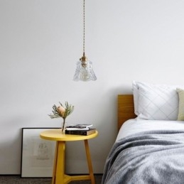 Lampa wisząca kwiatowa Minimalistyczna dekoracyjna szklana oprawa świetlna