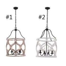 Lampa wisząca w stylu vintage z 4 światłami