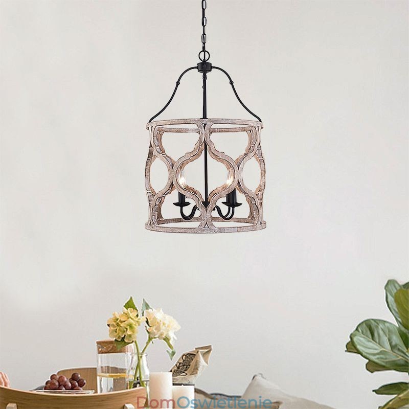 Lampa wisząca w stylu vintage z 4 światłami