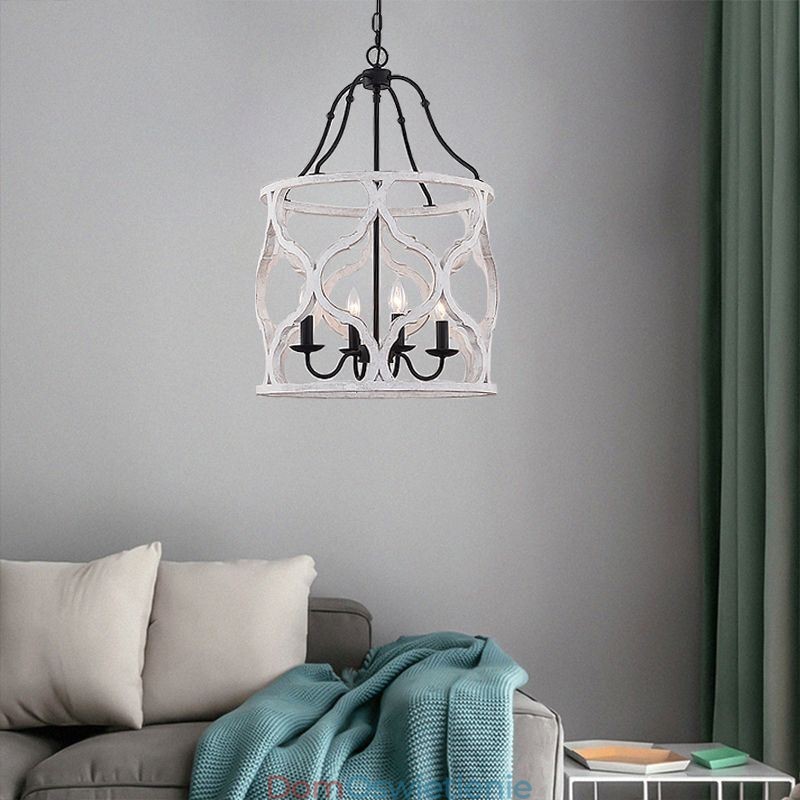 Lampa wisząca w stylu vintage z 4 światłami