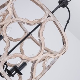 Lampa wisząca w stylu vintage z 4 światłami