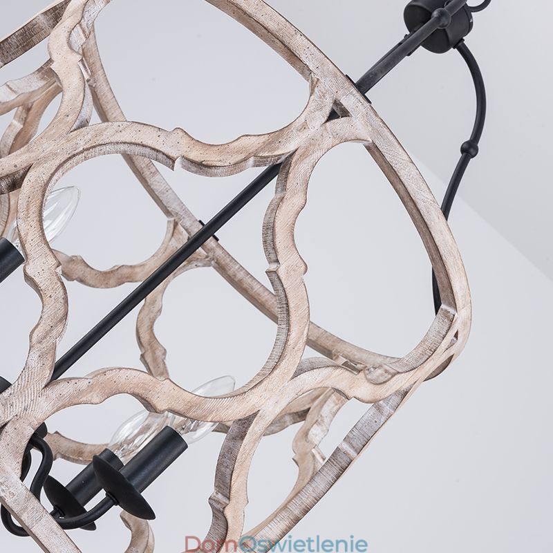 Lampa wisząca w stylu vintage z 4 światłami