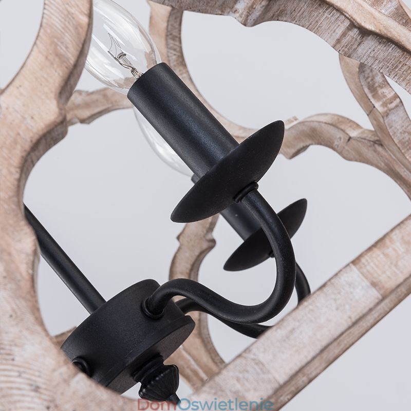 Lampa wisząca w stylu vintage z 4 światłami