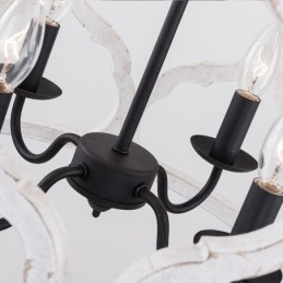 Lampa wisząca w stylu vintage z 4 światłami