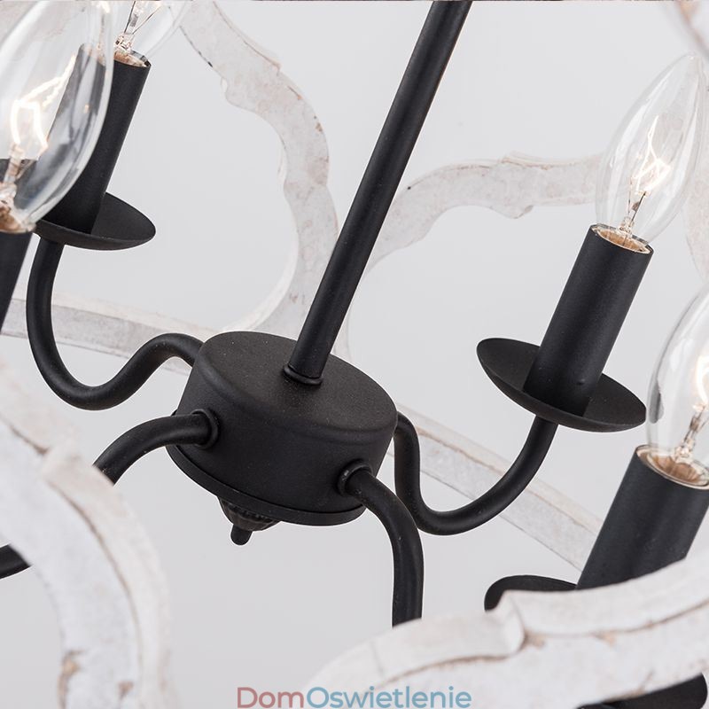 Lampa wisząca w stylu vintage z 4 światłami