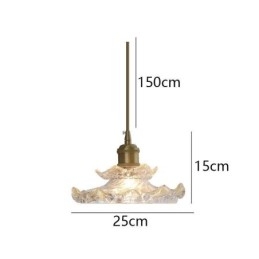 Lampa wisząca ze szkła w stylu japońskim Lampa wisząca ze szkła Lotus