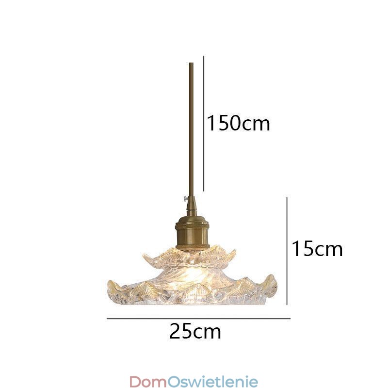Lampa wisząca ze szkła w stylu japońskim Lampa wisząca ze szkła Lotus