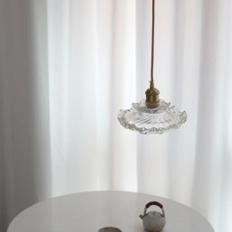 Lampa wisząca ze szkła w stylu japońskim Lampa wisząca ze szkła Lotus