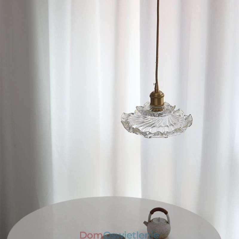 Lampa wisząca ze szkła w stylu japońskim Lampa wisząca ze szkła Lotus