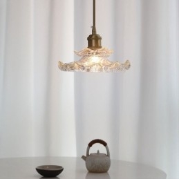 Lampa wisząca ze szkła w stylu japońskim Lampa wisząca ze szkła Lotus